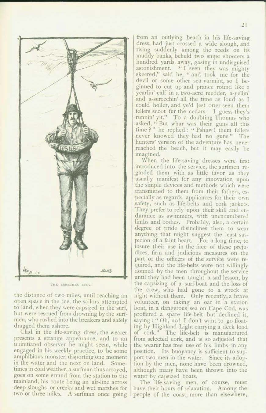 THE UNITED STATES LIFE-SAVING SERVICE--1880; predecessor to today's Coast Guard. vis0071n